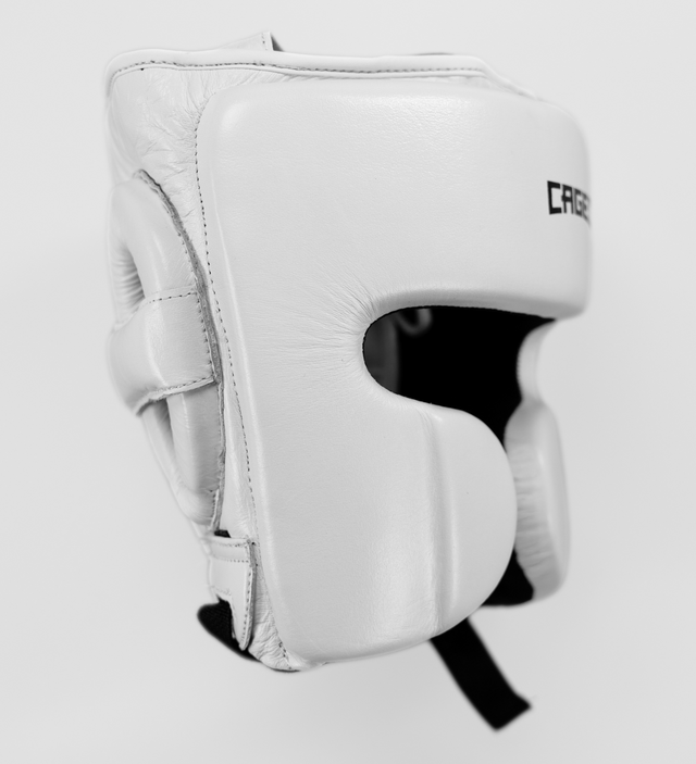 Cască de box Caged 'X' Series – Alb