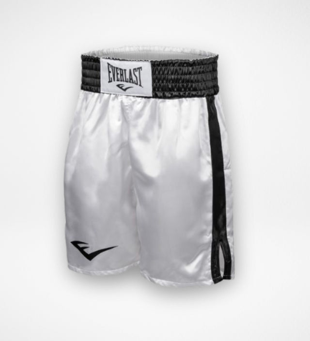 Pantaloncini da boxe Everlast – Bianco/Nero