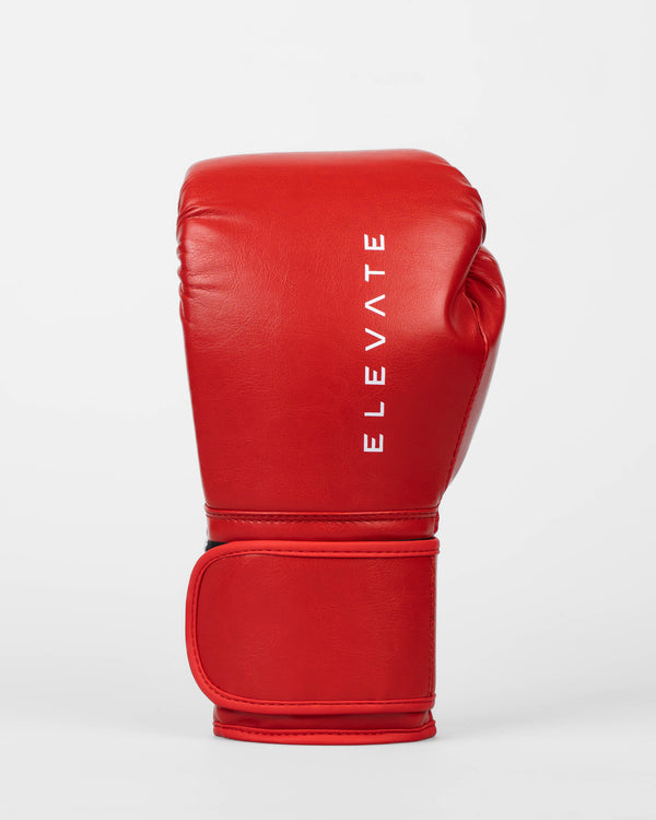 Boxerské rukavice Elevate Prime – Červené/Bílé