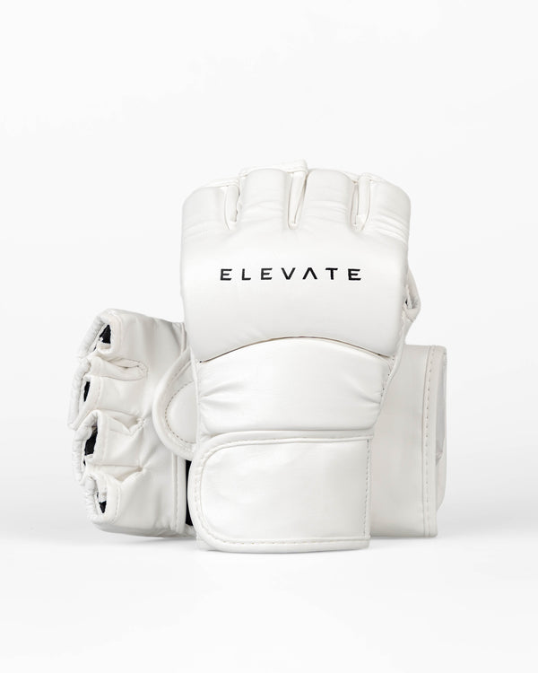 Elevate MMA-Handschuhe Prime – Weiß/Schwarz