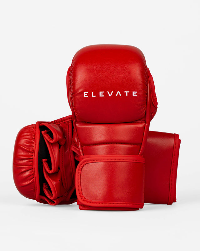 Guantes de sparring MMA Elevate Prime – Rojo/Blanco