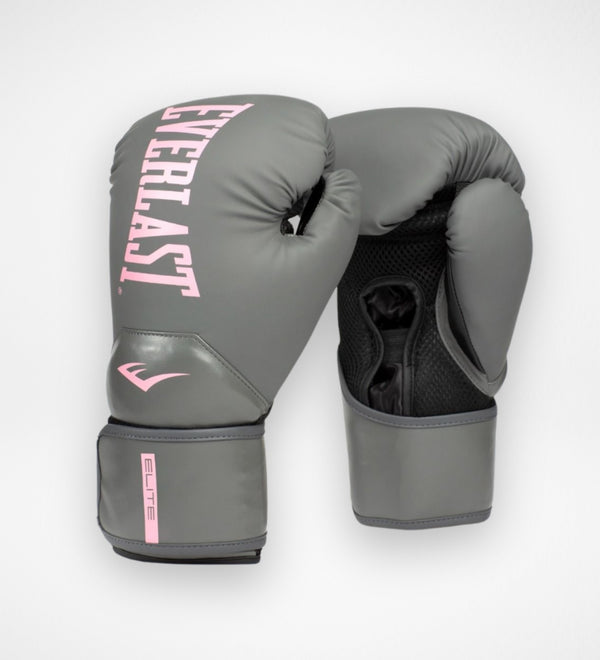 Gants de boxe Everlast Elite2 – Gris/Rose