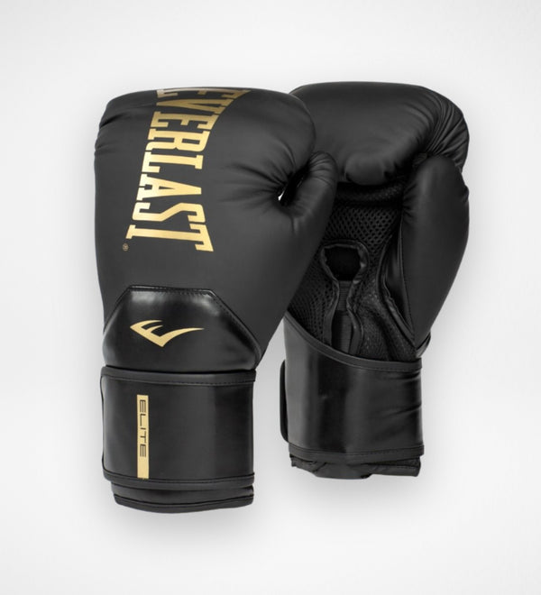 Gants de boxe Everlast Elite2 – Noir/Or