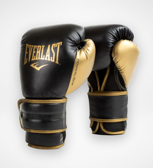 Guantoni da boxe Everlast Powerlock 2R – Nero/Oro