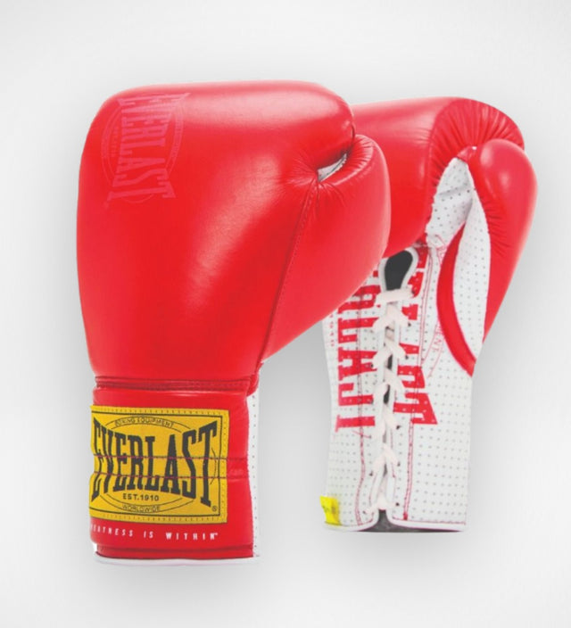 Everlast 1910 Boksehandsker Sparring Snørebinding - Rød
