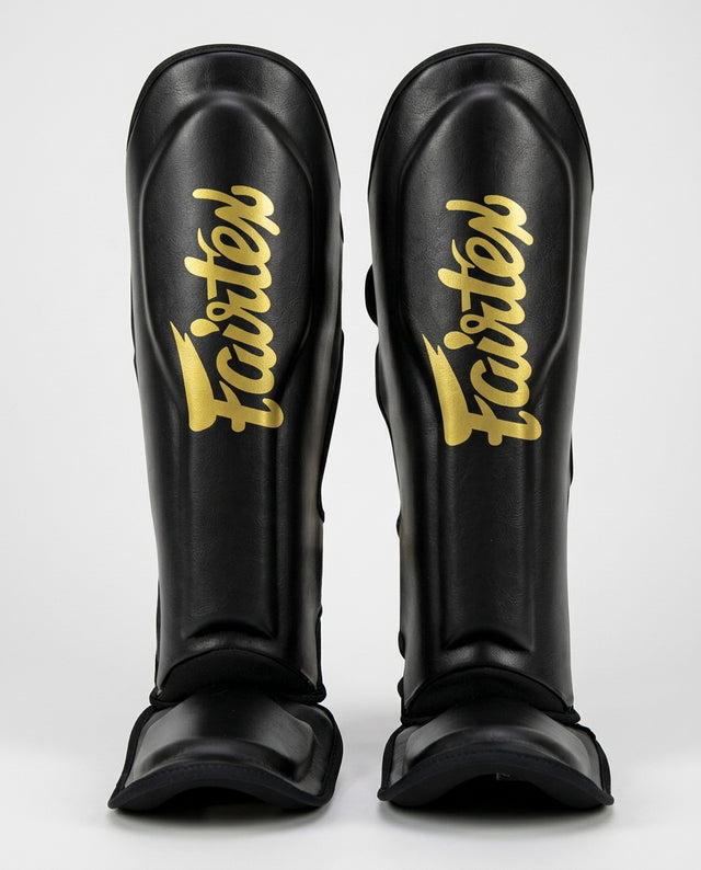 Tibiere Fairtex FXB – Negru/Auriu