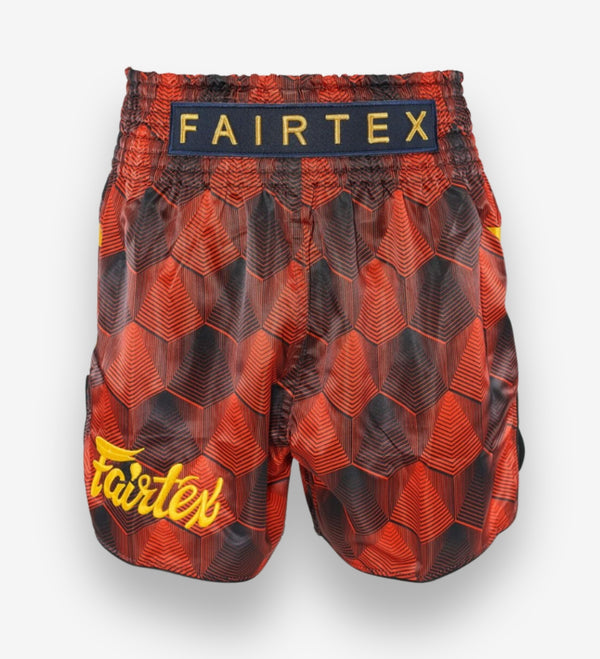 Calções de Muay Thai Fairtex FXB – Vermelho