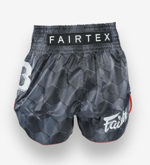 Calções de Muay Thai Fairtex FXB Stealth – Cinzento