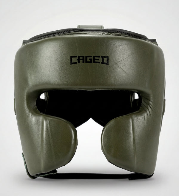 Caged 'X' Series Hovedbeskytter Khaki Grøn