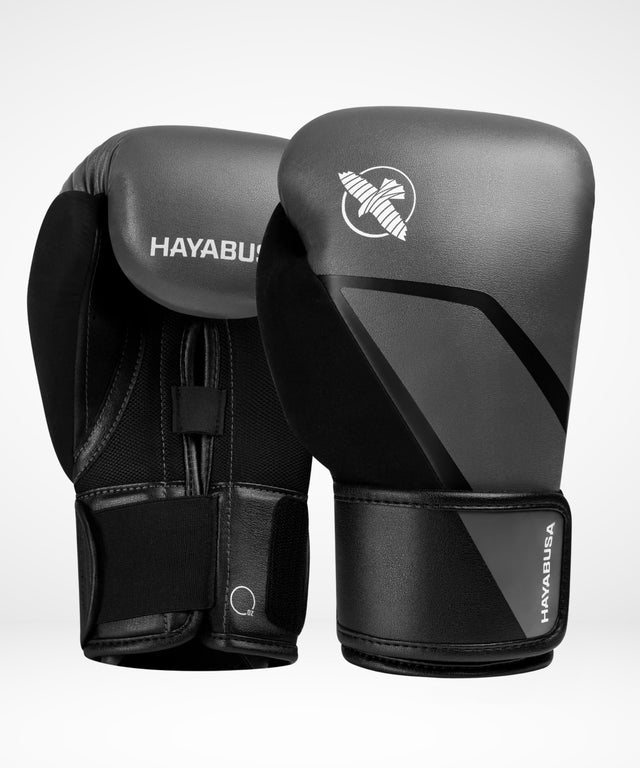 Hayabusa Boxhandschuhe E1 Kinder – Grau/Schwarz