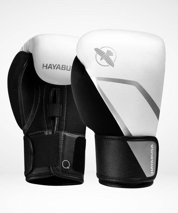 Hayabusa Boksehandsker E1 – Hvid/Sort/Sølv