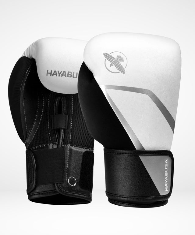 Guantoni da boxe Hayabusa E1 – Bianco/Nero/Argento