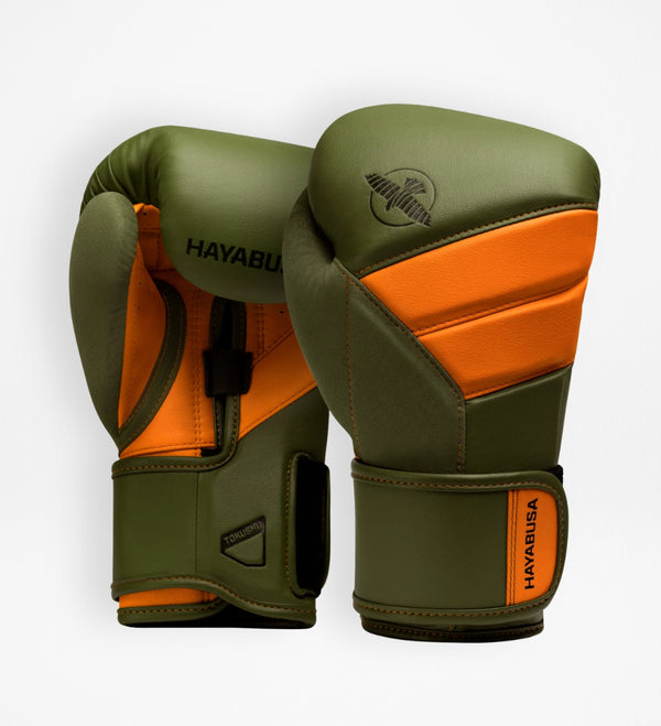 Hayabusa Boxningshandskar T3 – Khaki Grön/Orange
