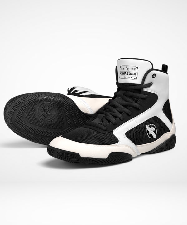 Botas de boxeo Hayabusa Pro – Blanco/Negro