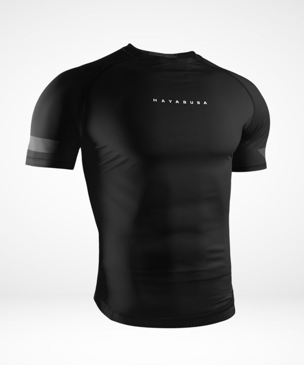 Hayabusa Rashguard Core Kurzarm – Schwarz