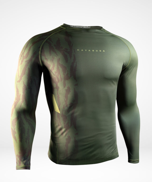 Rashguard Hayabusa Apex Manches Longues – Vert Tactique