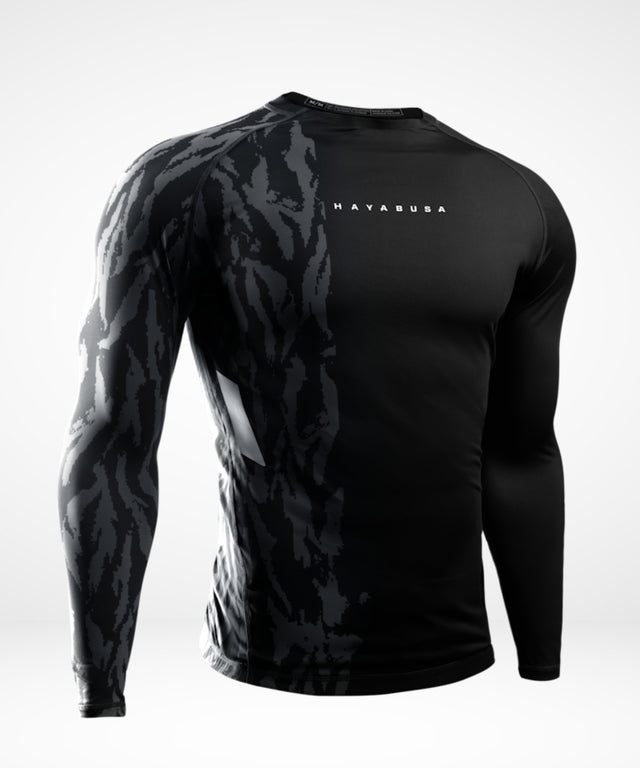 Rashguard Hayabusa Apex Manches Longues – Noir Carbone