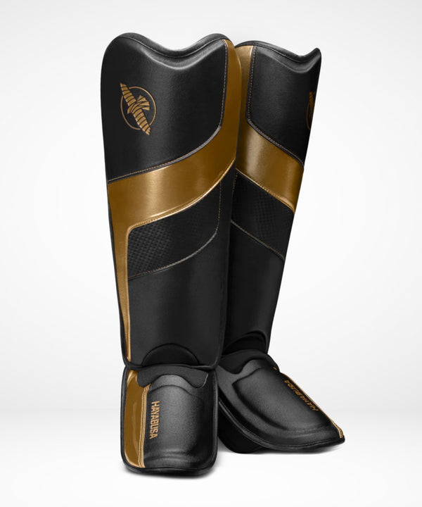 Caneleiras Hayabusa T3 Full – Preto/Ouro