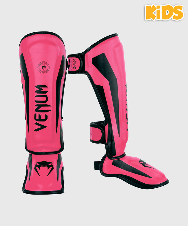 Venum Benskydd Elite Barn - Neon Rosa