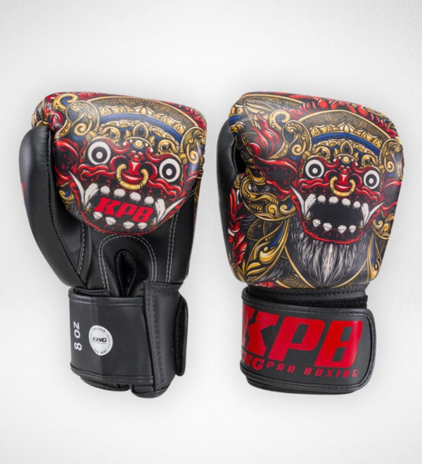 King Pro Boxing Boxhandschuhe BG Baron – Schwarz/Rot/Gold