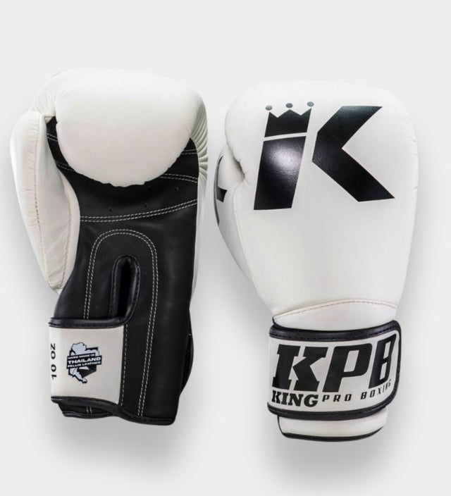 King Pro Boxing Boxhandschuhe BGK1 – Weiß/Schwarz