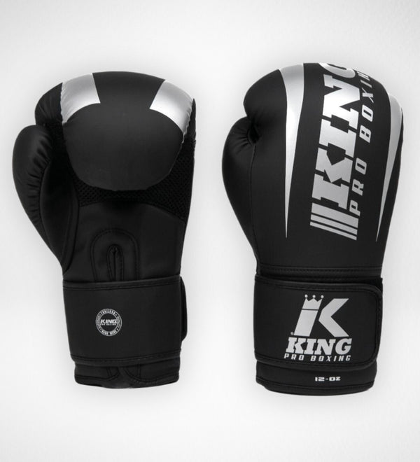 Gants de boxe King Pro Boxing Revo – Noir/Argent