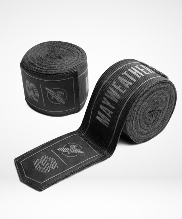 Hayabusa x Mayweather Håndbind Stretch - Sort/Grå