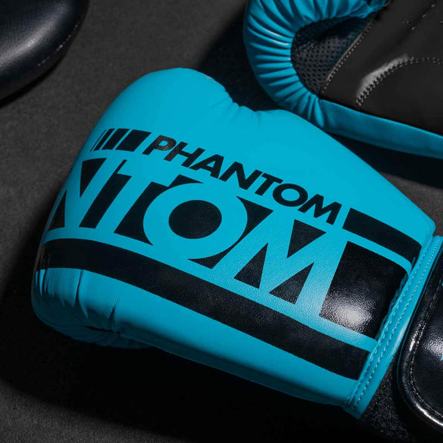 Boxerské rukavice Phantom Athletics APEX – Neon Modrá