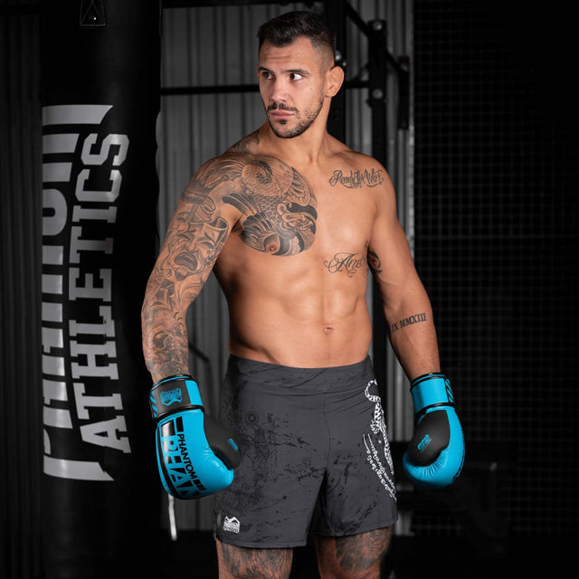 Boxerské rukavice Phantom Athletics APEX – Neon Modrá