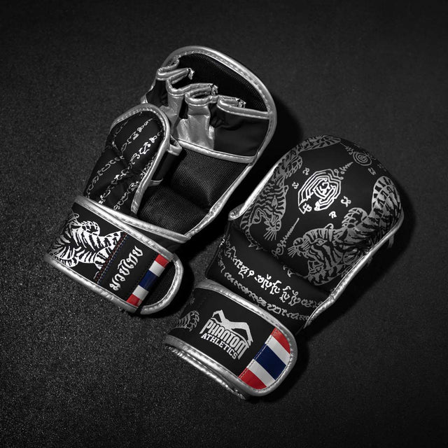 Phantom Athletics MMA-handsker Sparring Muay Thai – Sort/Sølv