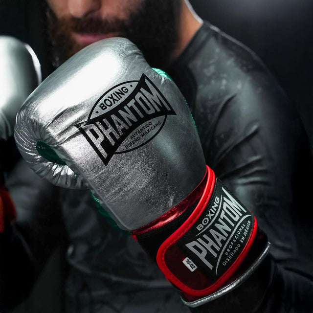 Phantom Athletics Bokshandschoenen Mexico - Zilver/Groen/Rood
