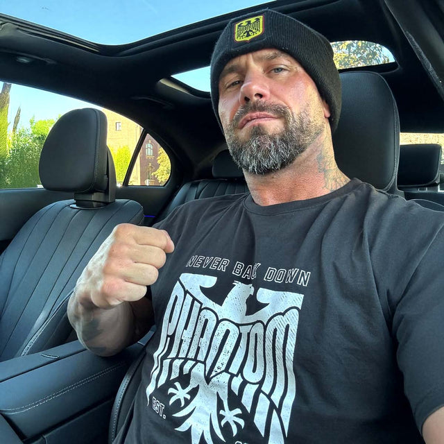 Tricou Phantom Athletics Germany Never Back Down – Negru