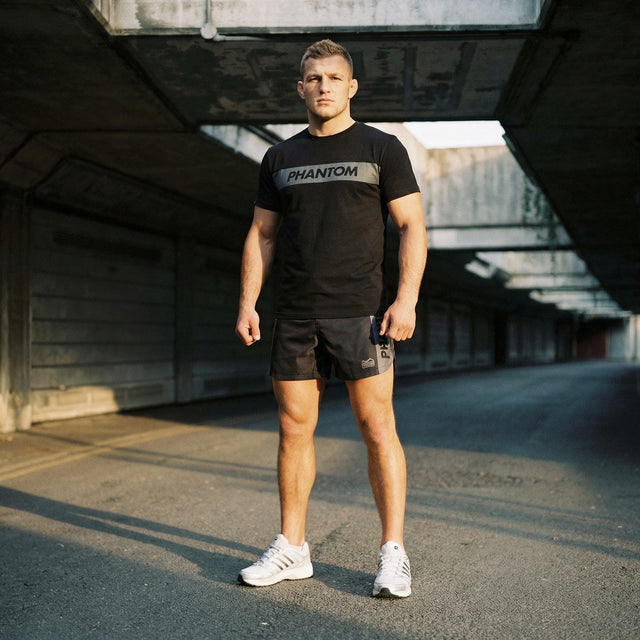 MMA trenky Phantom Athletics Fusion Apex – Černé/Šedé