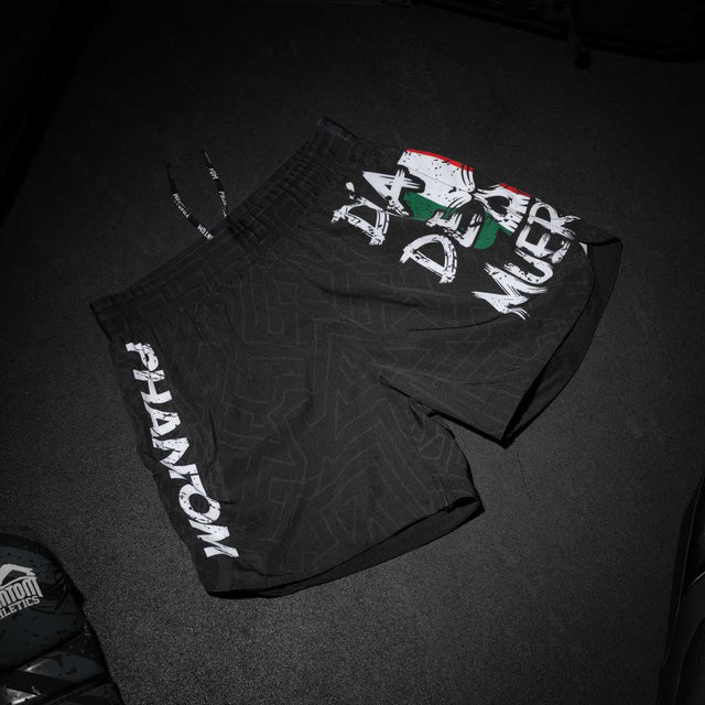 Phantom Athletics MMA-Shorts Fusion Mexico – Schwarz/Grau