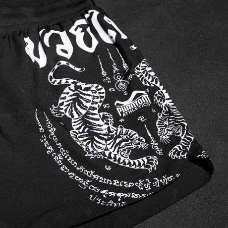 Spodenki Muay Thai Phantom Athletics Fusion – Czarne/Białe