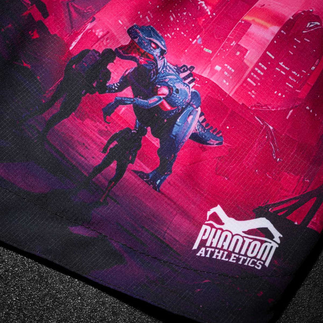 Pantaloncini MMA Phantom Athletics FUSION-R Cyber-X - Viola/Blu