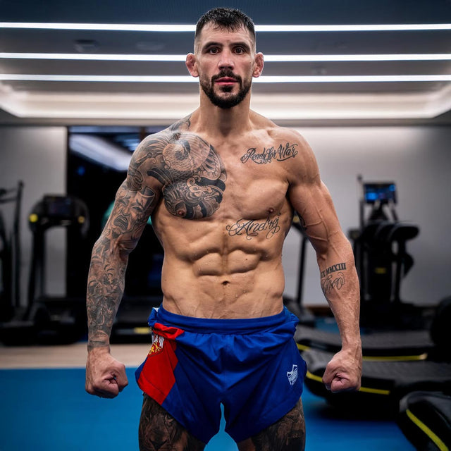 Phantom Athletics MMA-shorts Fusion-R Team Serbia - Rød/Hvid/Blå