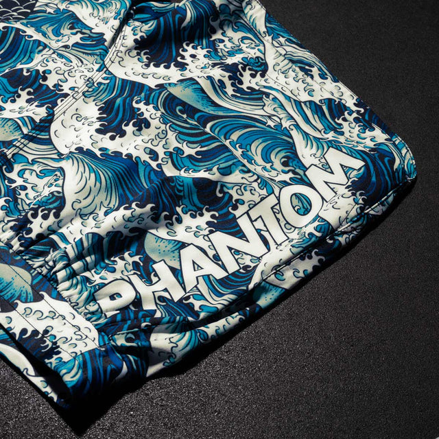 Phantom Athletics MMA-shorts Fusion Tsunami – Blå