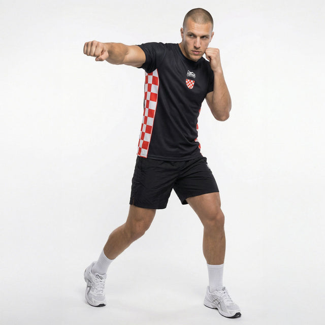 Phantom Athletics T-Shirt EVO+ Team Croatia – Sort