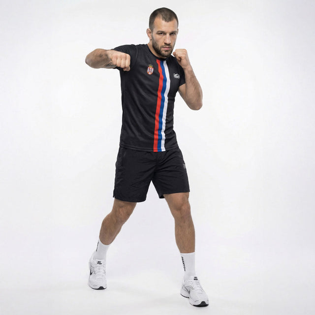 Phantom Athletics Træningsshirt EVO+ Team Serbia - Sort