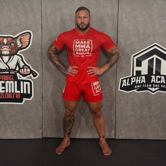 Spodenki MMA Phantom Athletics Fusion-R Make MMA Great Again – Czerwone