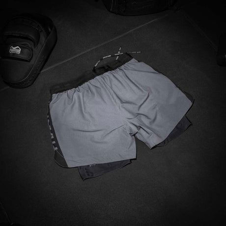 Calções de compressão Phantom Athletics Fusion 2in1 Apex – Cinzento