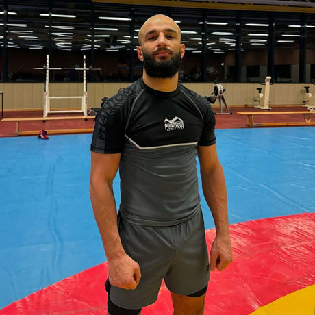 Calções de compressão Phantom Athletics Fusion 2in1 Apex – Cinzento