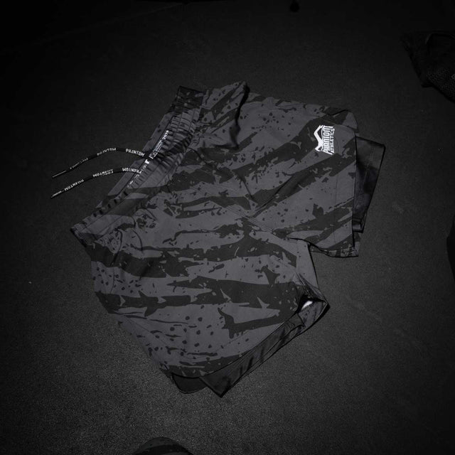 Phantom Athletics MMA Shorts Fusion 2in1 Camo Tiger - Grijs