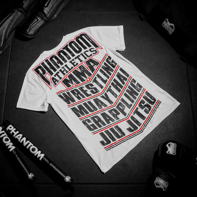 T-Shirt Phantom Athletics EVO MMA Sports – Blanc