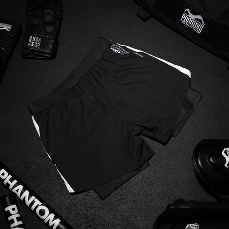 Calções de compressão Phantom Athletics Fusion 2in1 Apex – Preto