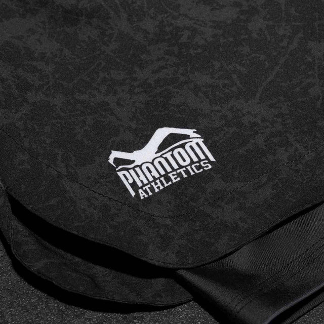 Phantom Athletics MMA Shorts Fusion 2in1 Serious - Zwart