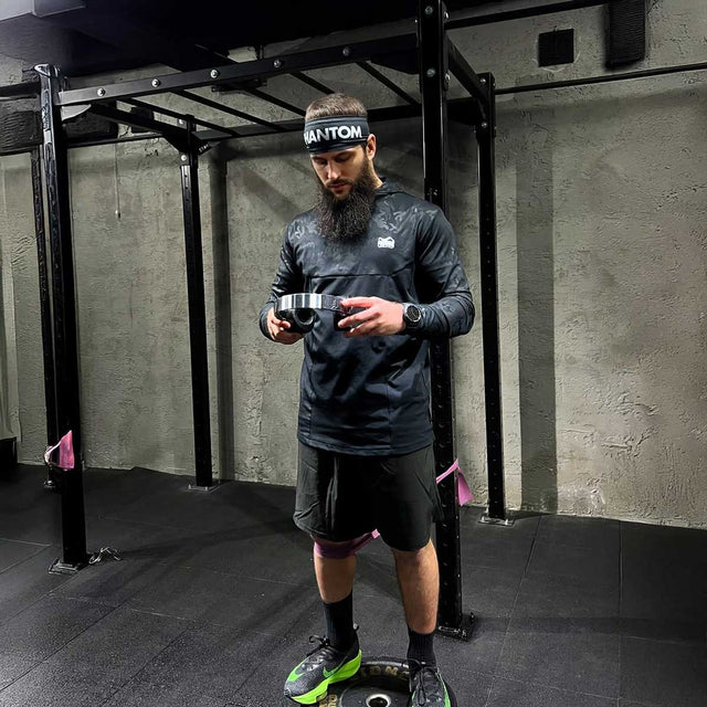 Phantom Athletics Hauptband Zero – Schwarz/Weiß