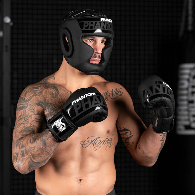 Casco da boxe Phantom Athletics Apex Full Face – Nero