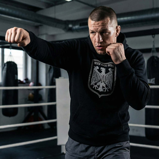 Sudadera con capucha Phantom Athletics Germany – Negro/Blanco